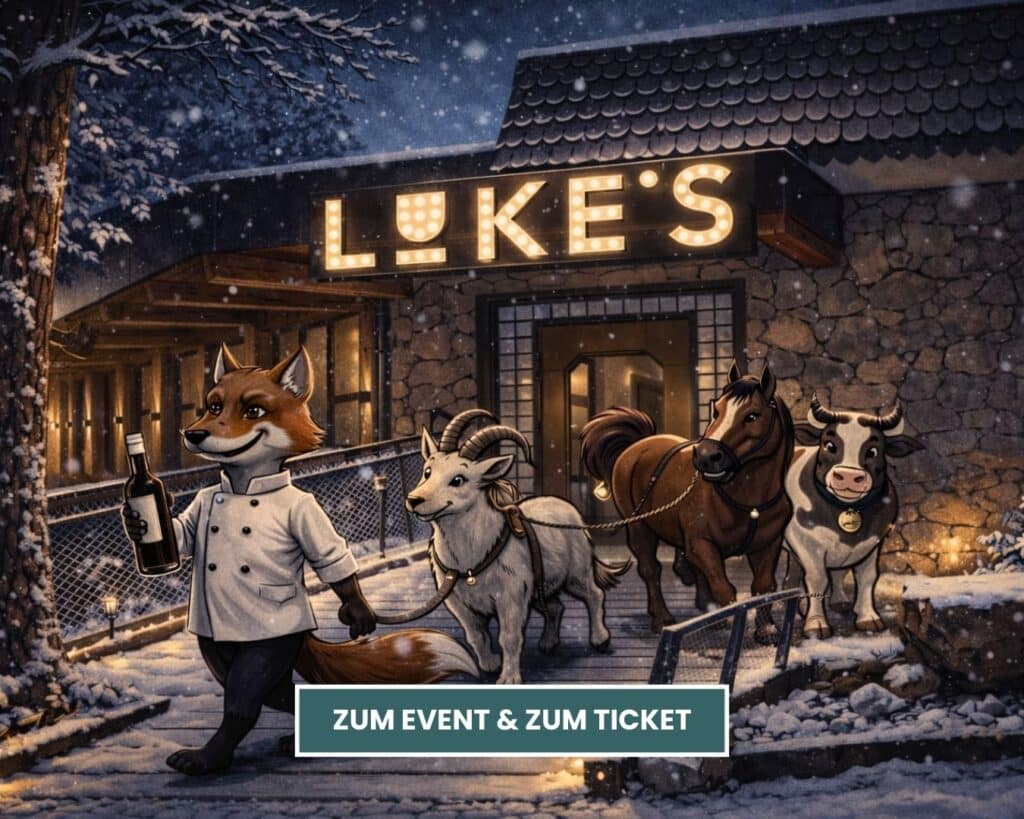 Website Banner Event Wine & Dine am 23.01. in LUKE'S Wohnzimmer