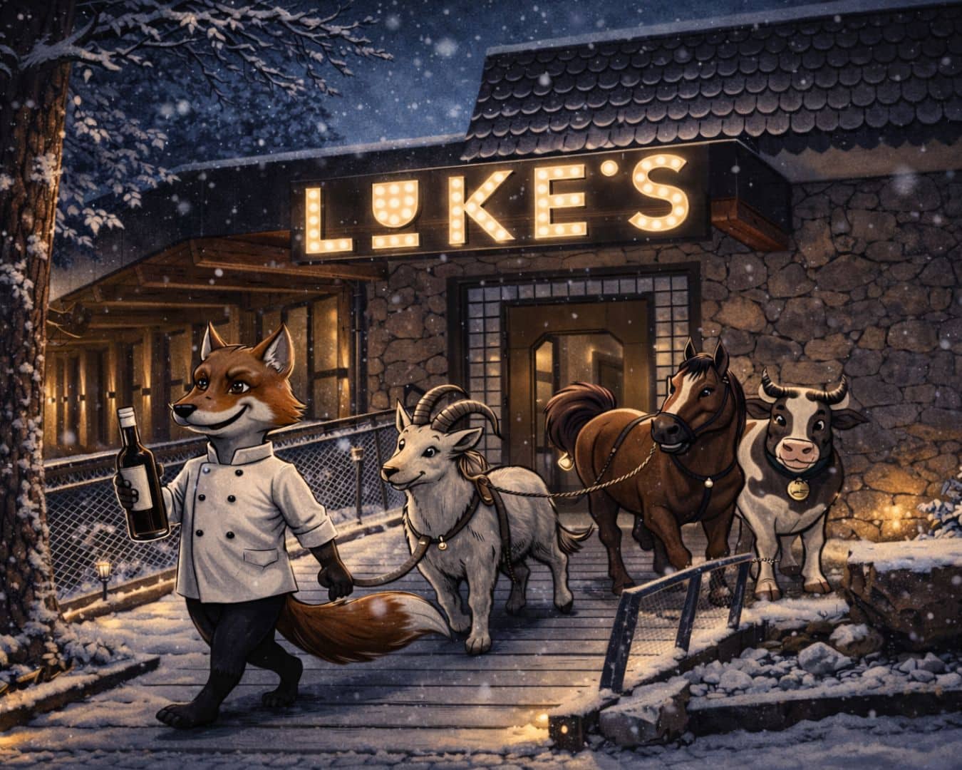 Website Banner Event Wine & Dine am 23.01. in LUKE'S Wohnzimmer