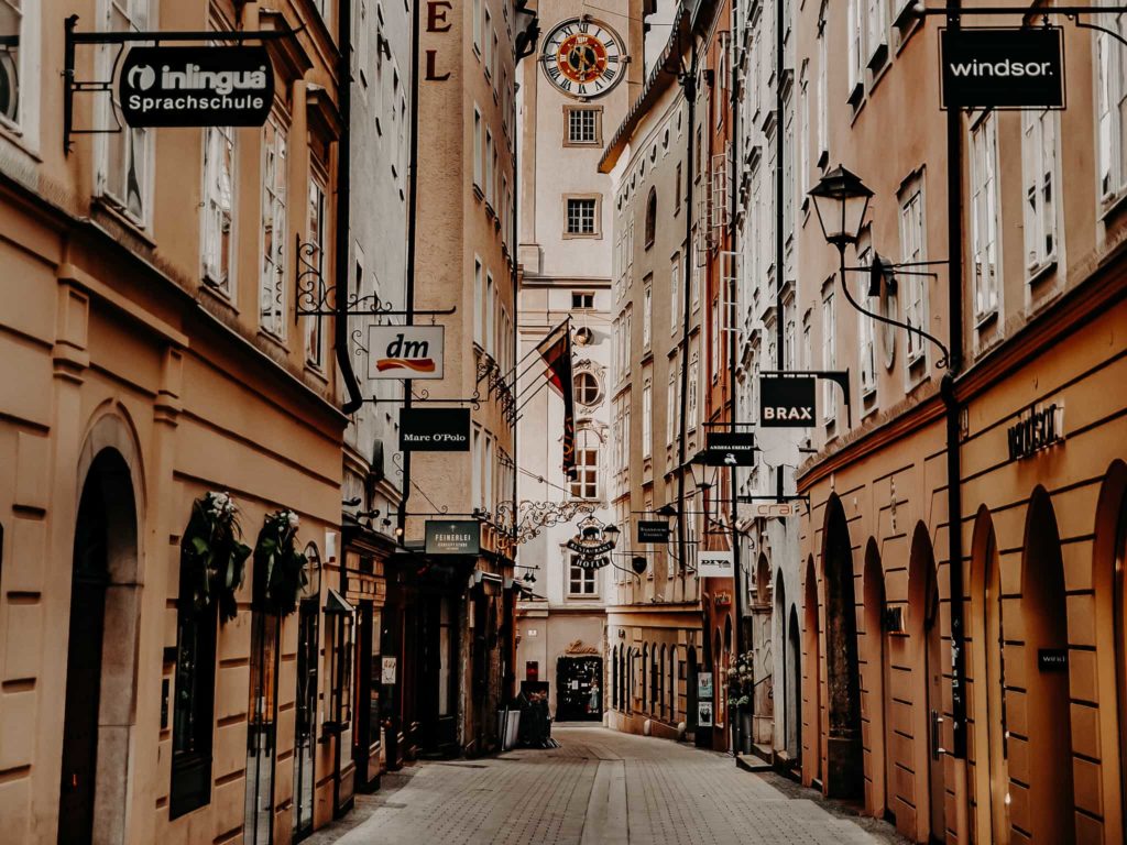 Getreidegasse in Salzburg