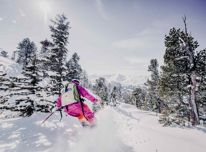 Skifahrerin im Gasteinertal