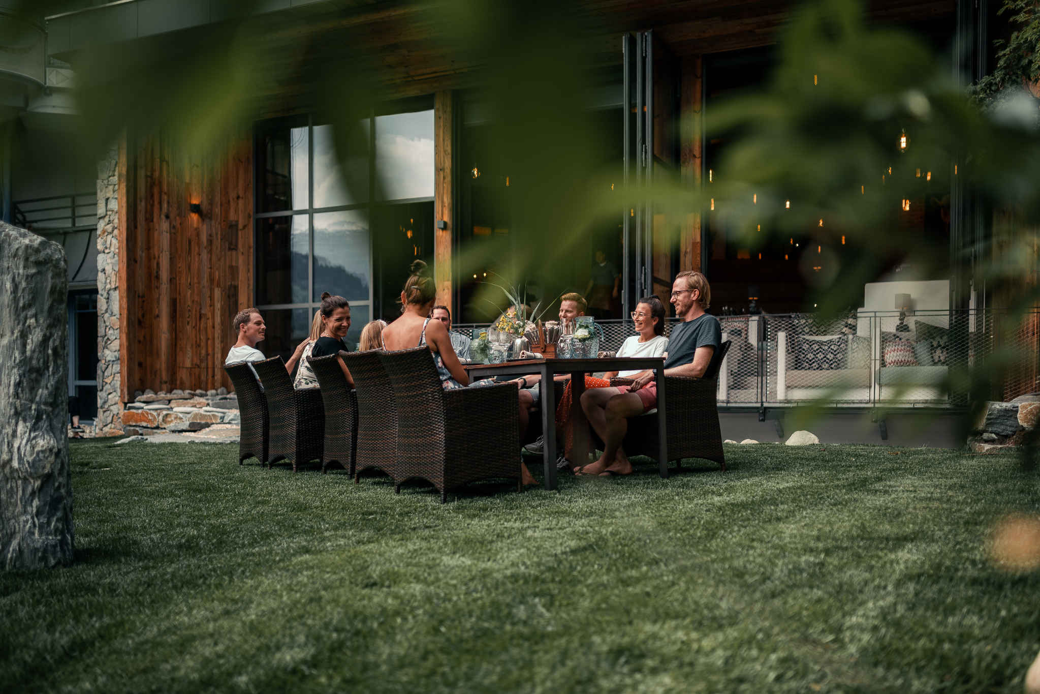 Sendlhofer's Bad Hofgastein Gäste im Gastgarten