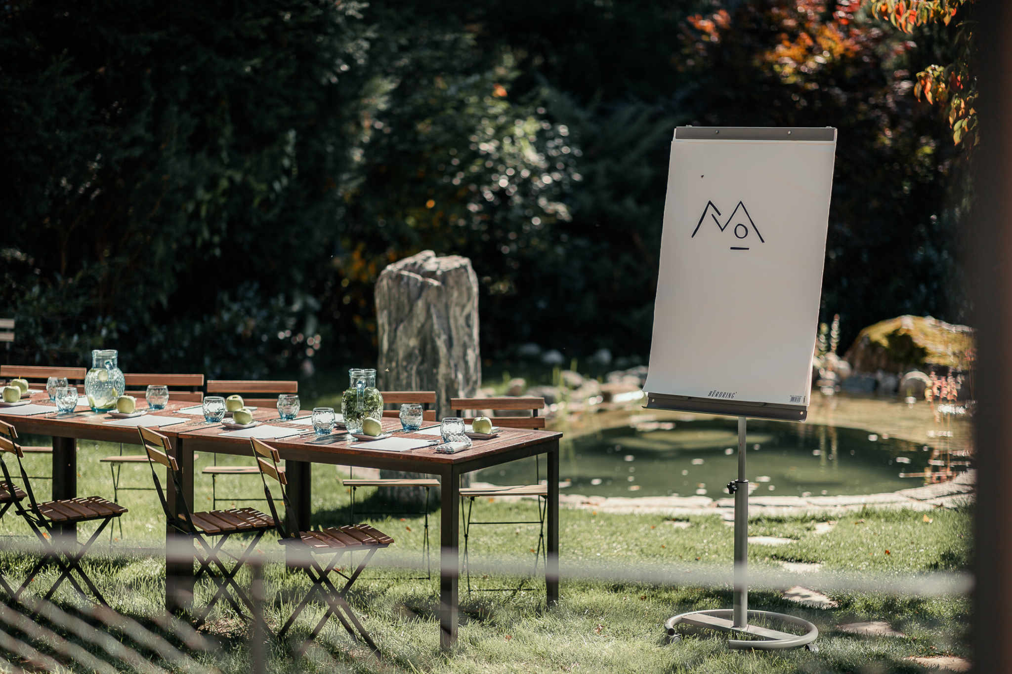 Meetings im Garten
