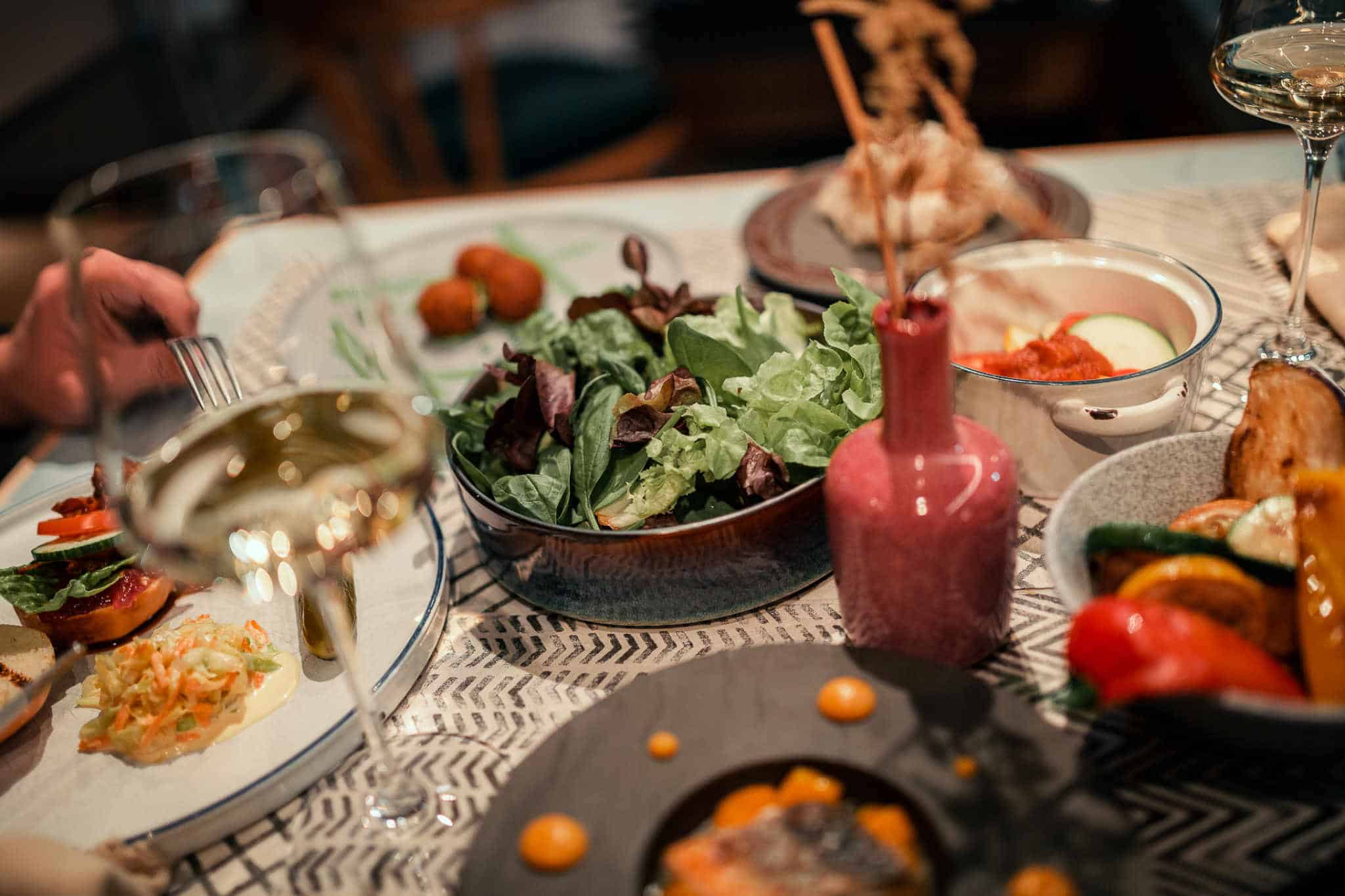 Abendessen in LUKE'S Wohnzimmer