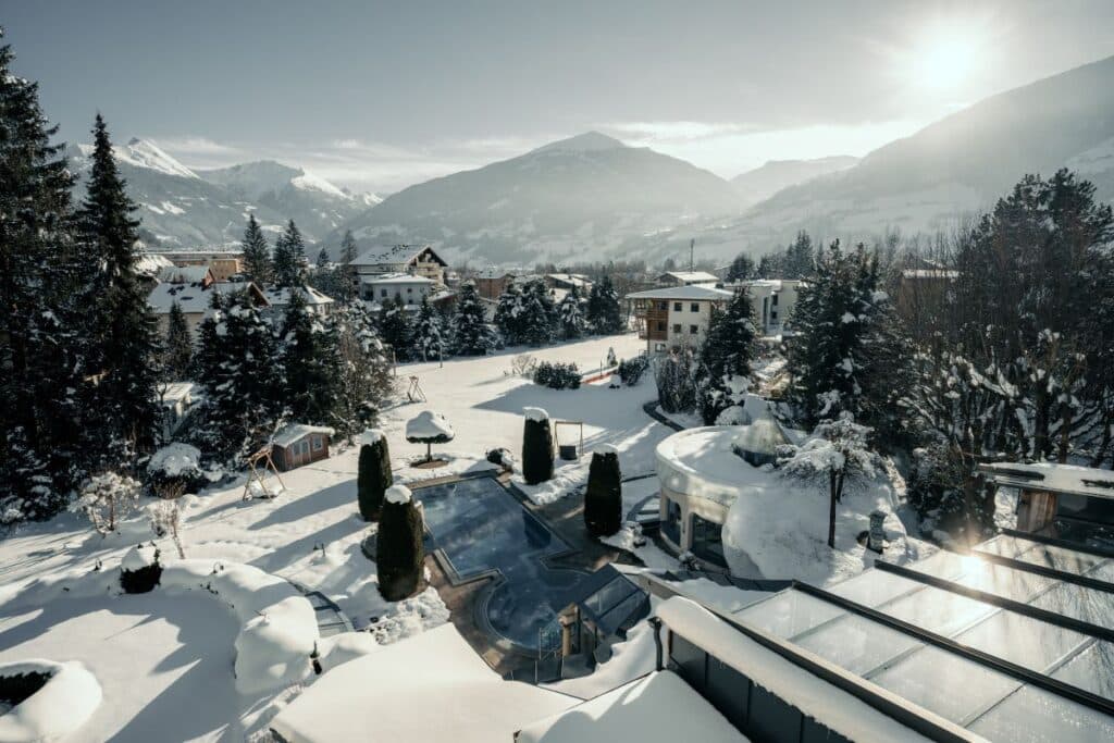 Sendlhofer's Bad Hofgastein Winterlandschaft im Garten