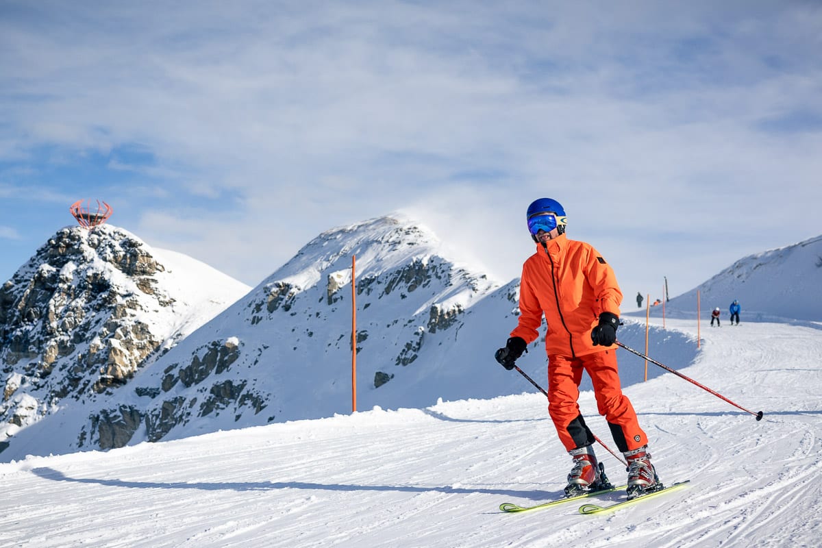 Josef Sendlhofer beim Skifahren im Gasteinertal