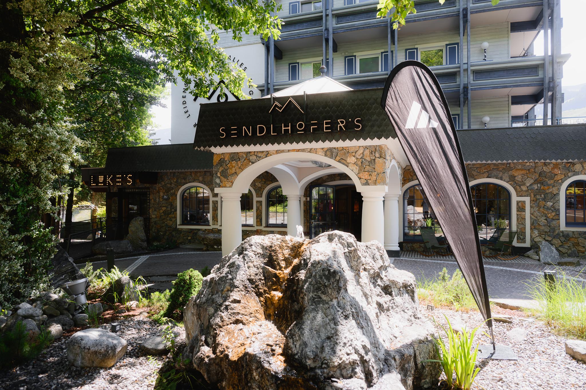 Sendlhofer's Eingangsbereich beim aIT Community Weekend in Gastein