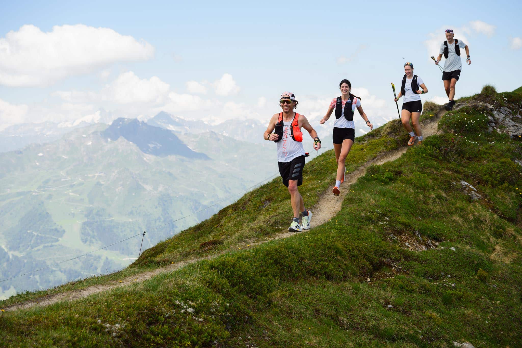 Läufer auf dem Gamskarkogel beim aIT Community Weekend in Gastein